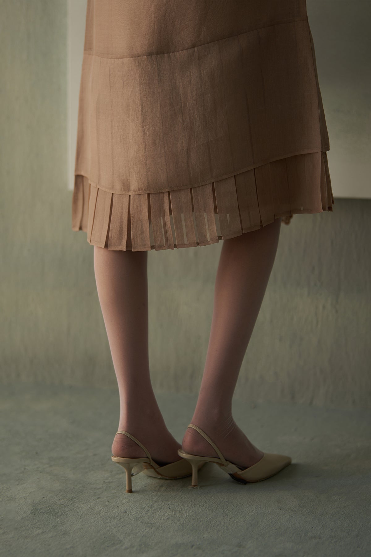 Blossom And Bud Panelled Overlay- Sand