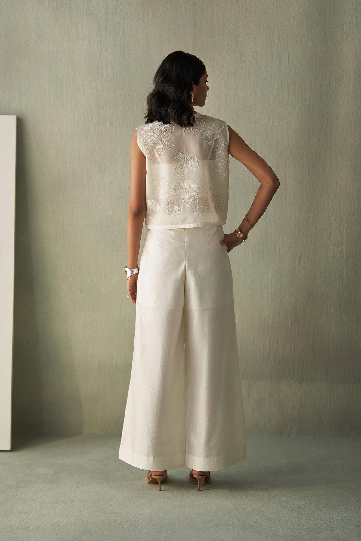 Foliage Applique Trousers