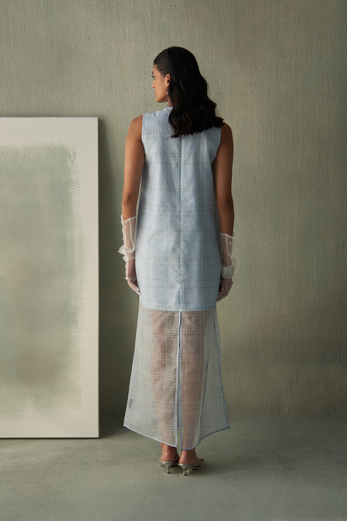 Sky Semi-Sheer Dress