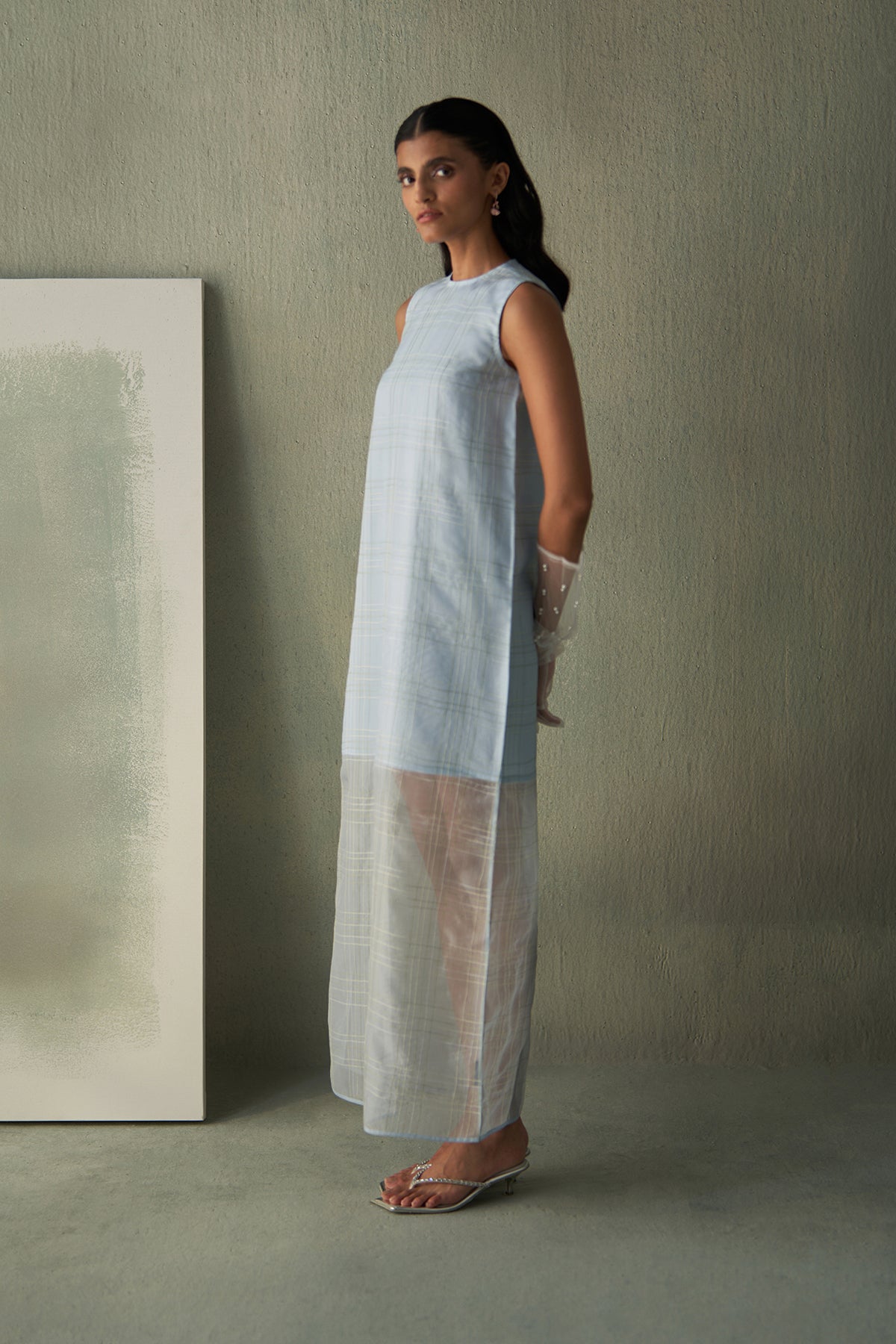 Sky Semi-Sheer Dress