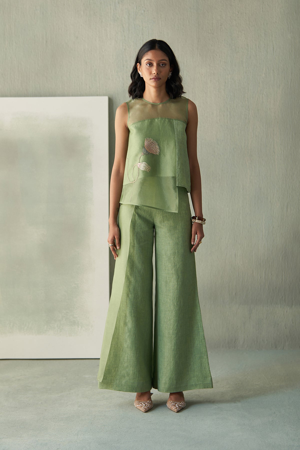 Desert Green Linen Co-Ords