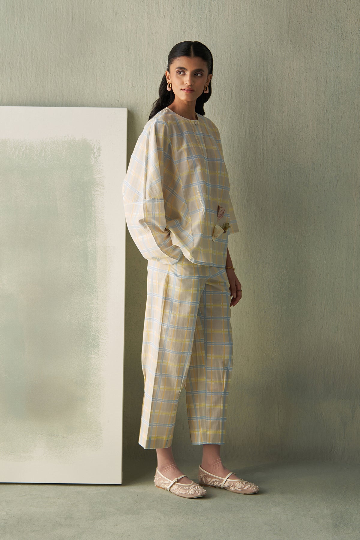 Popcorn Check Trousers