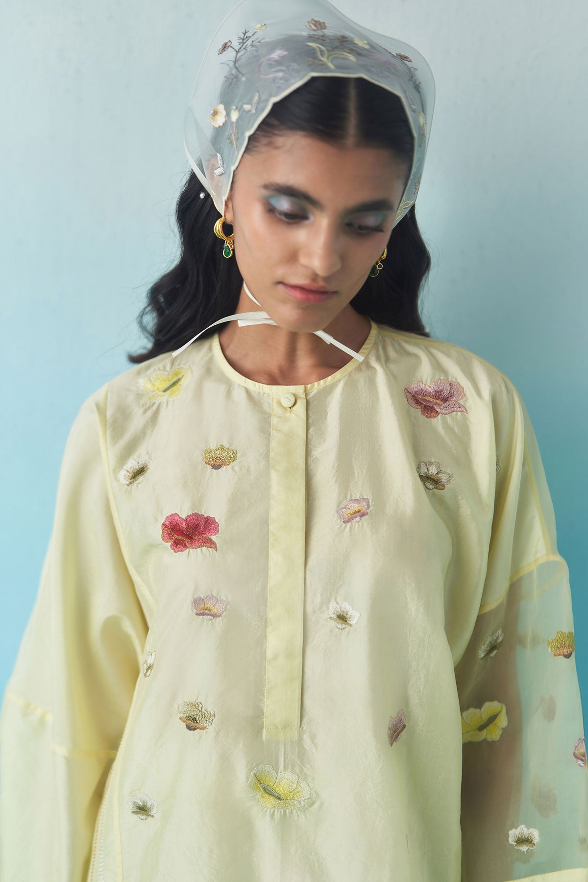 Lemon Poppy Flower Top