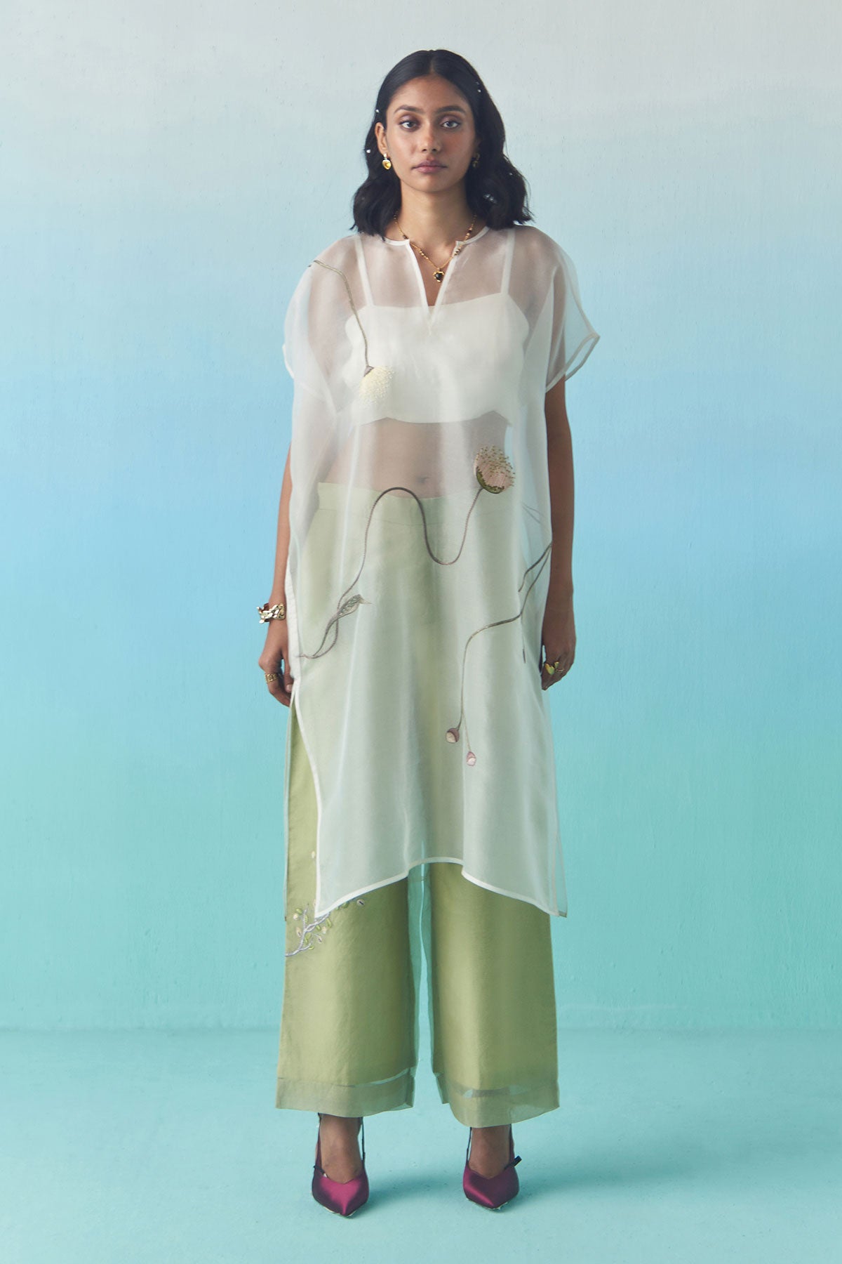 Cocoon Sheer Overlay- Off White