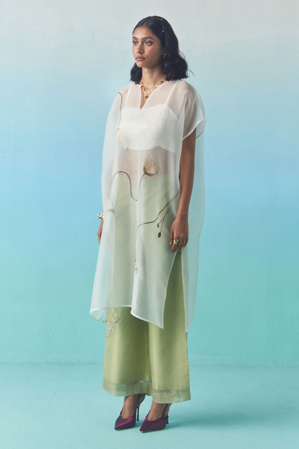 Cocoon Sheer Overlay- Off White