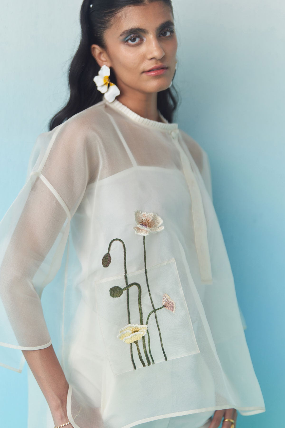 Sheer Summer Bloom Top