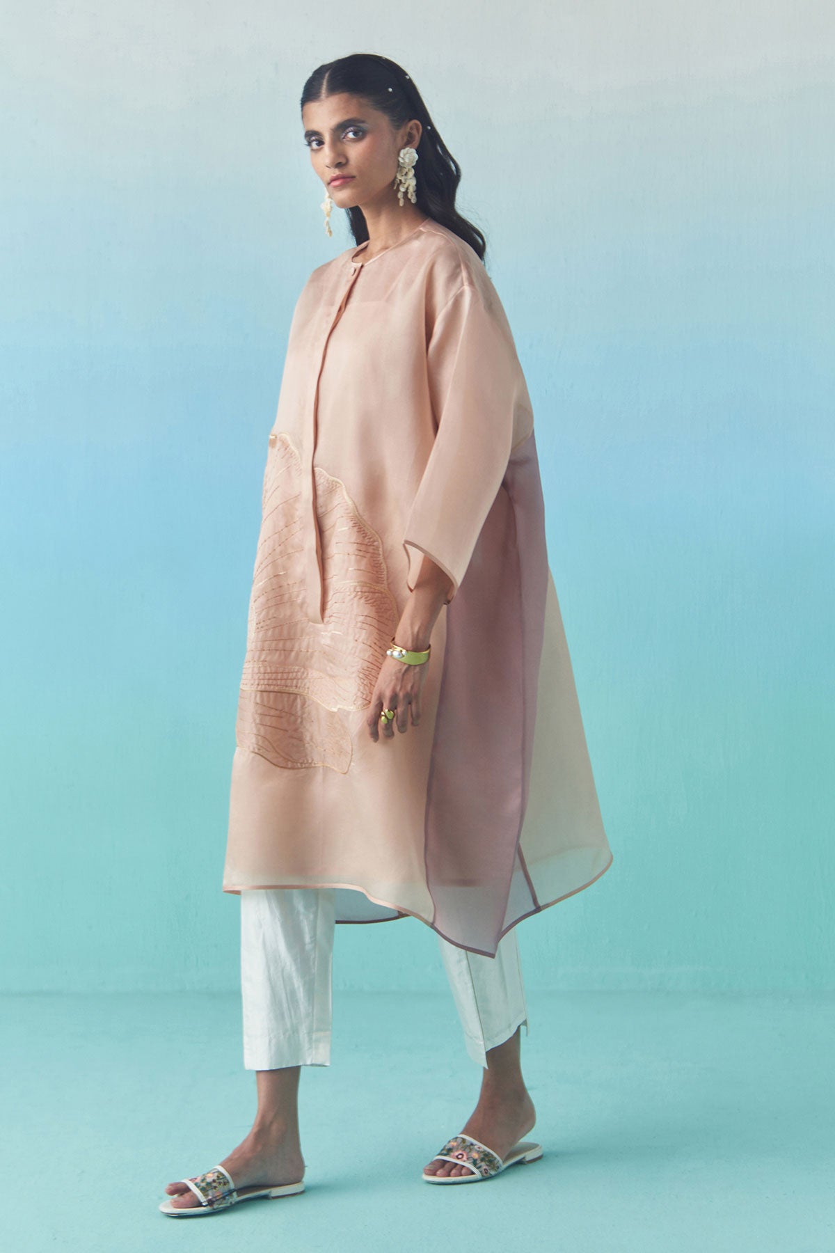 Peach Sorbet Anti-Fit Kurta