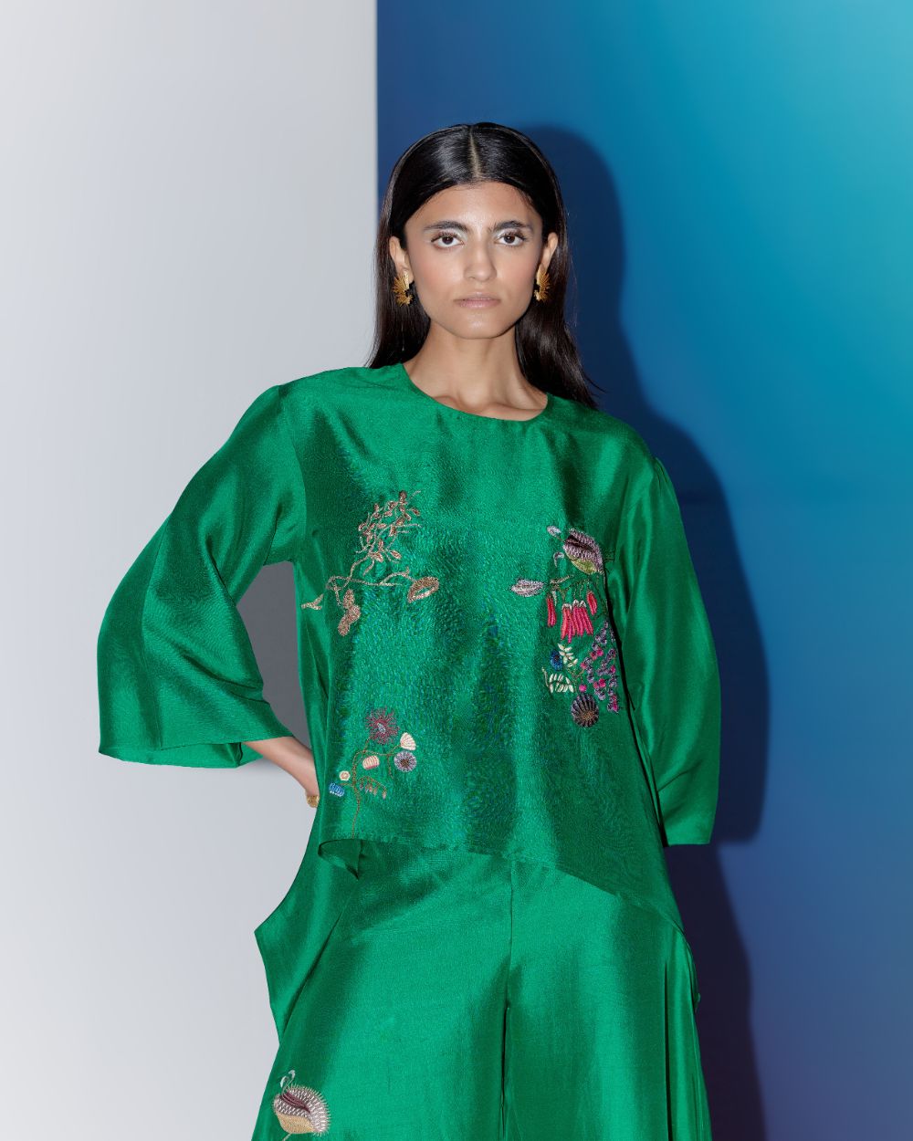 Pavithra Sagar in Floret Coords - Green