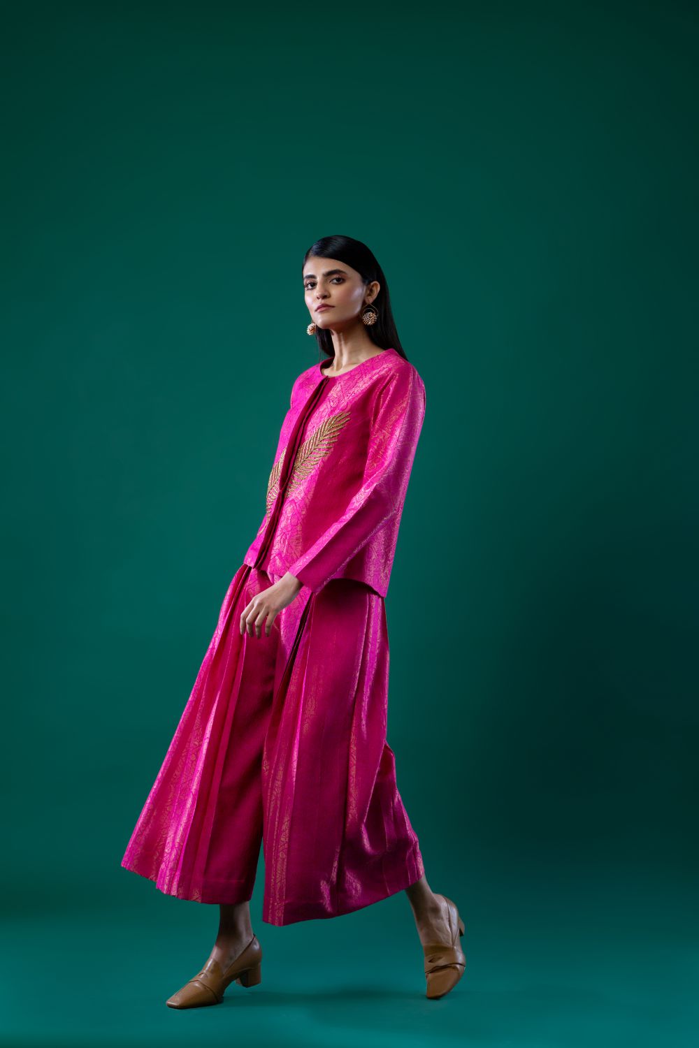 Pink Festive Statement Top