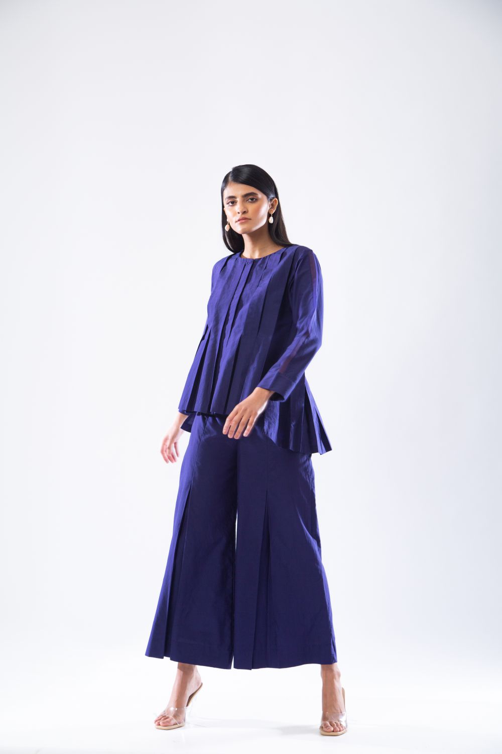Violet Box-Pleat Co-Ords