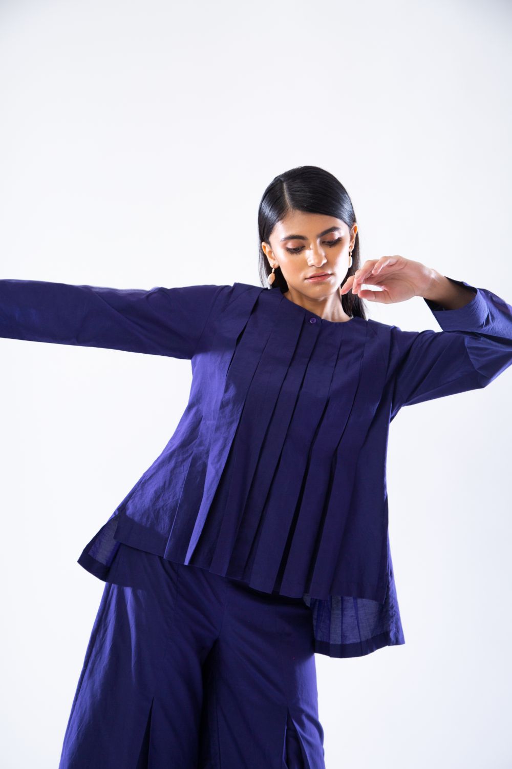 Violet Box-Pleat Co-Ords