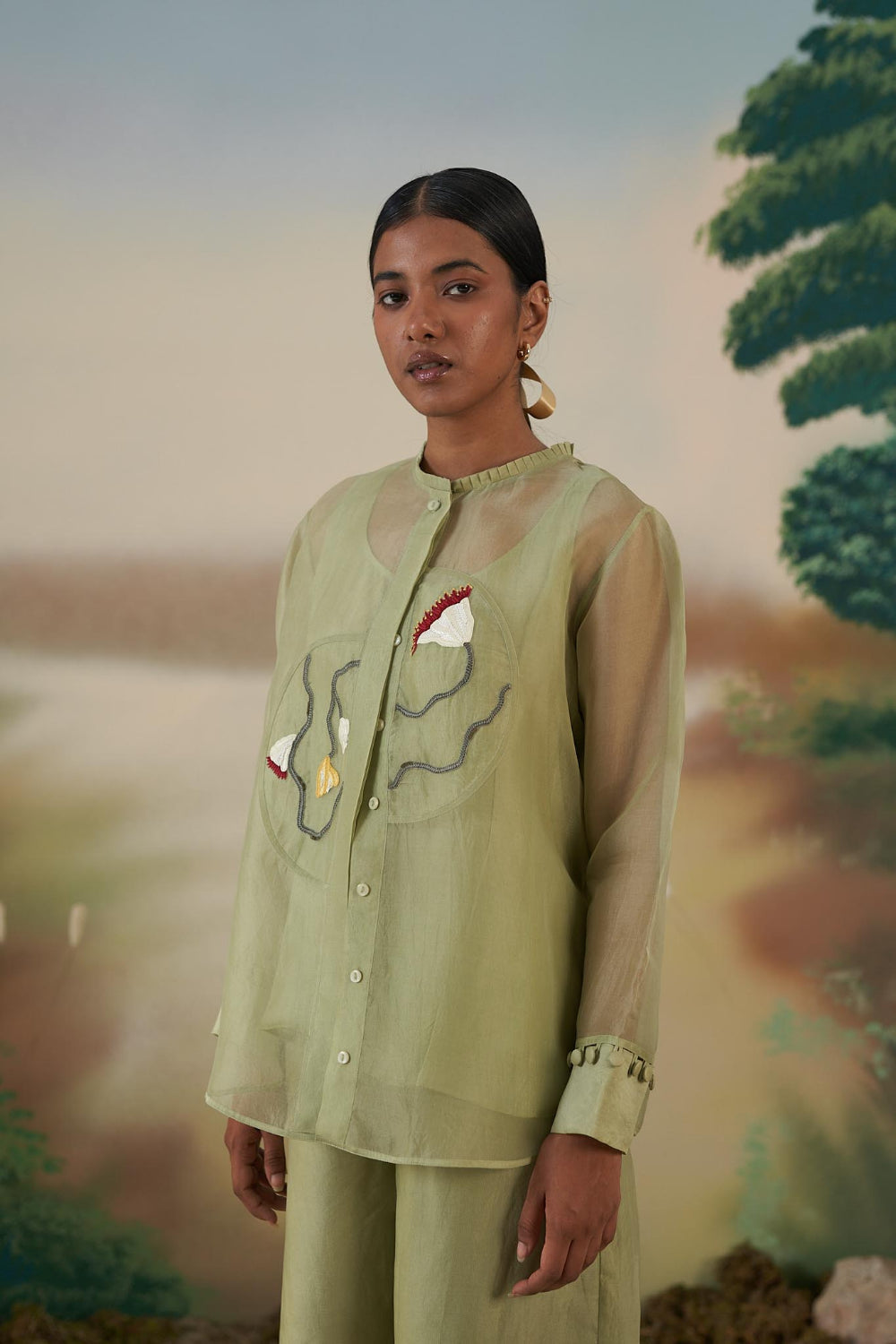 Half & Full Bloom Top