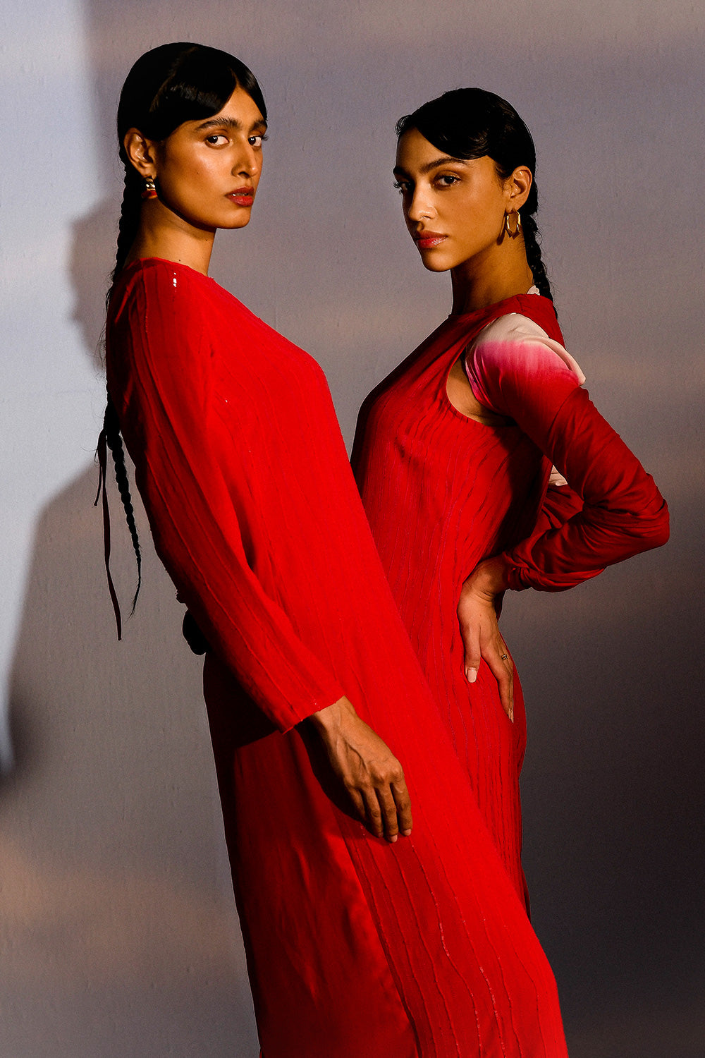 CRIMSON COCKTAIL DRESS