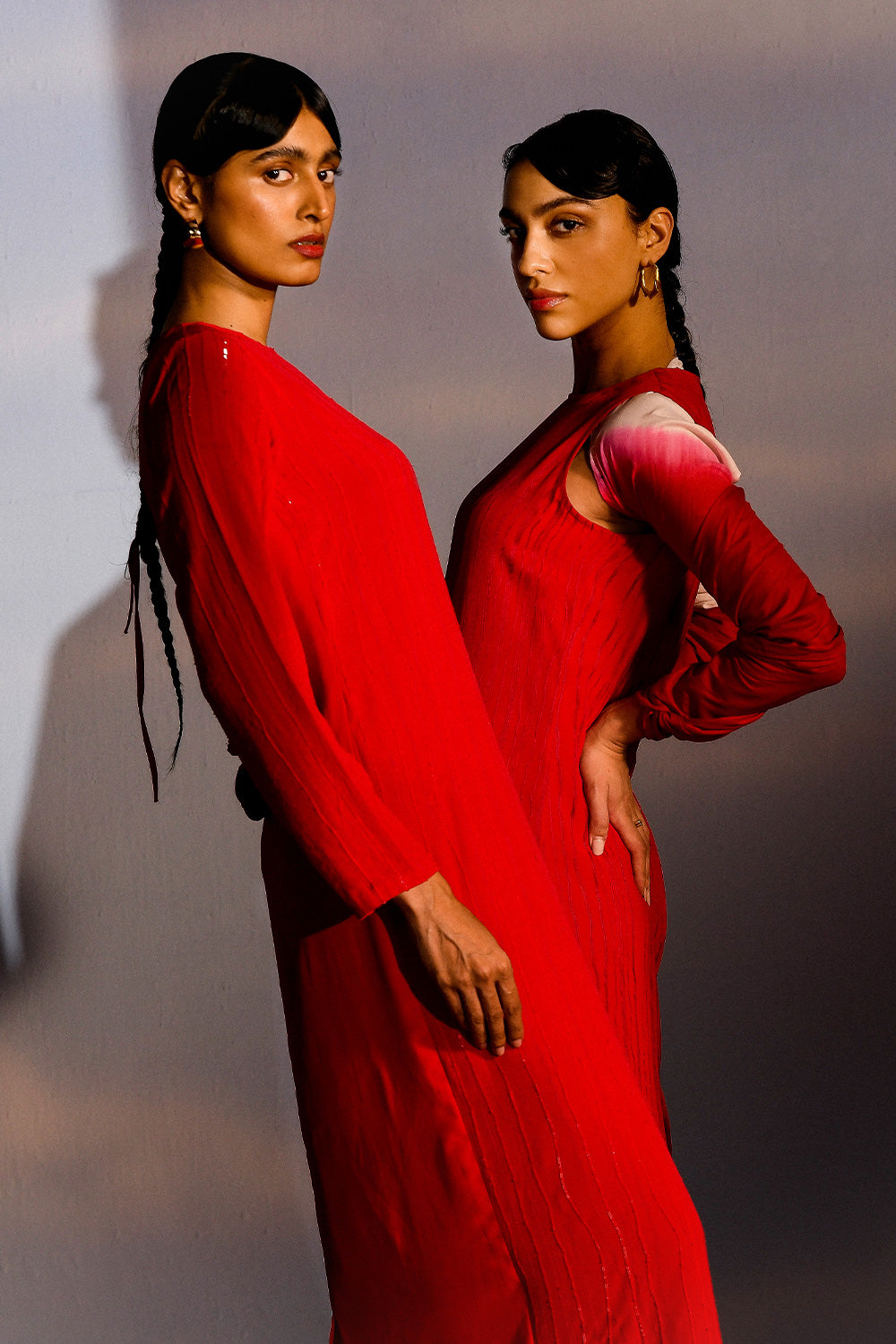 HARMONY DRESS - CRIMSON