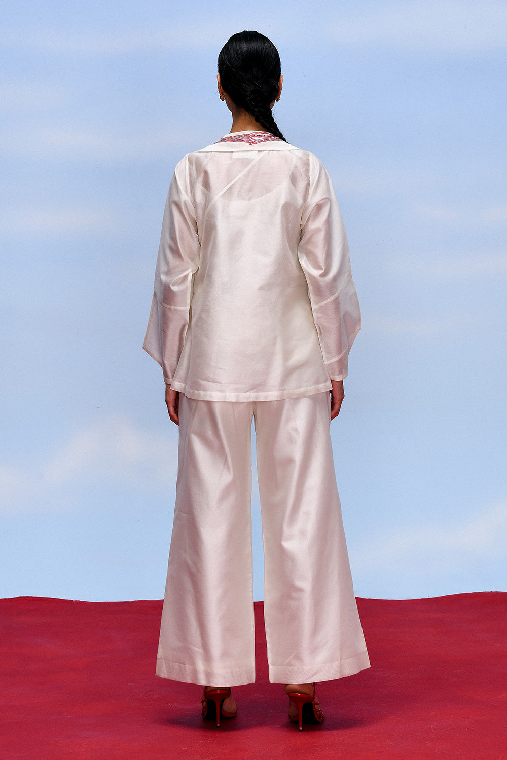 WAVE JACKET SET - IVORY