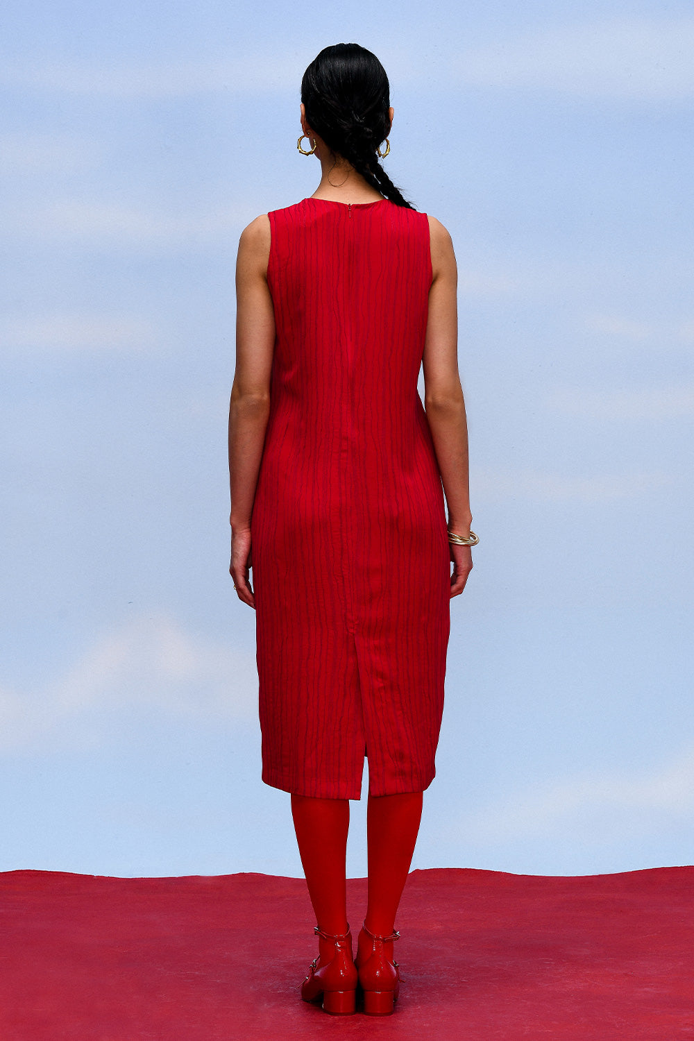 HARMONY DRESS - CRIMSON