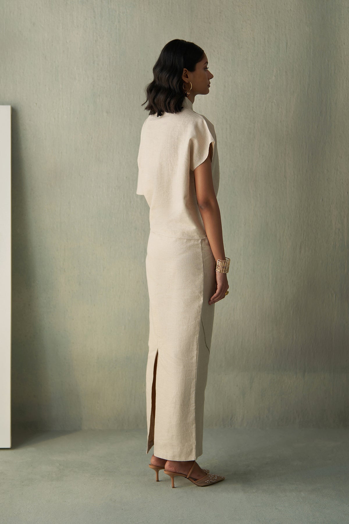 Desert Bloom Linen Skirt