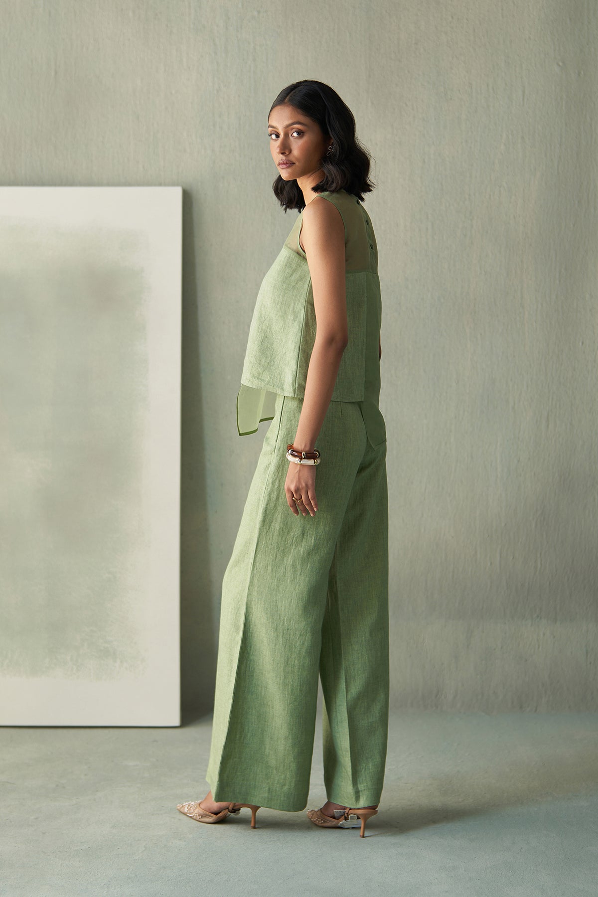 Desert Green Linen Co-Ords