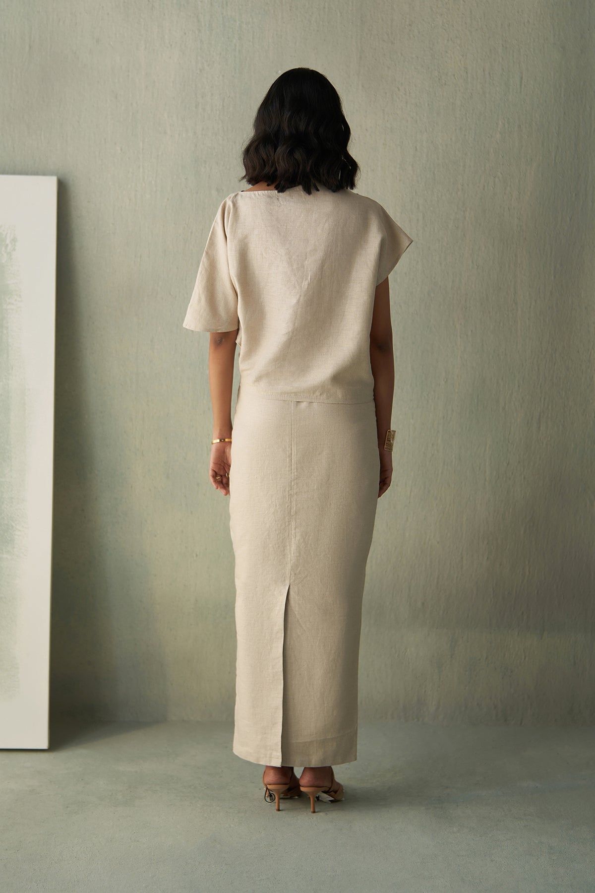 Desert Bloom Linen Skirt