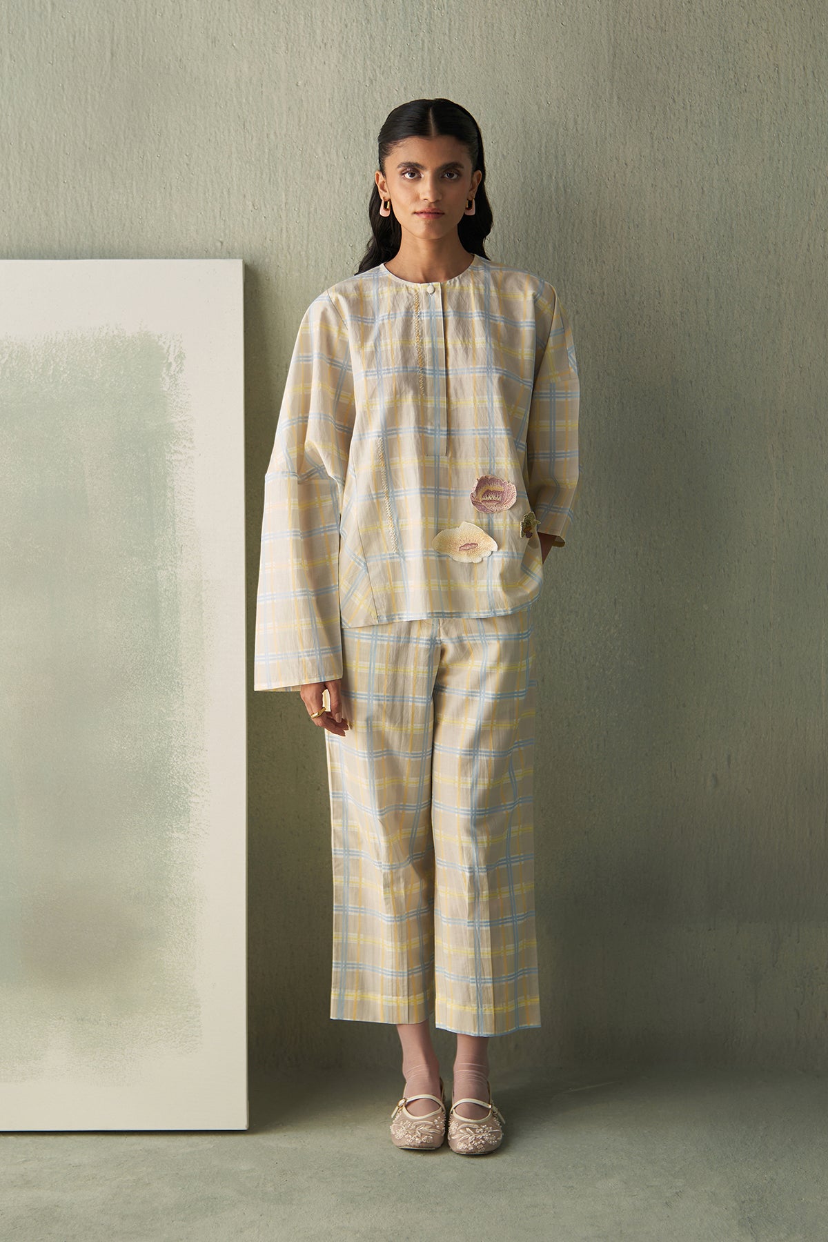 Popcorn Check Trousers