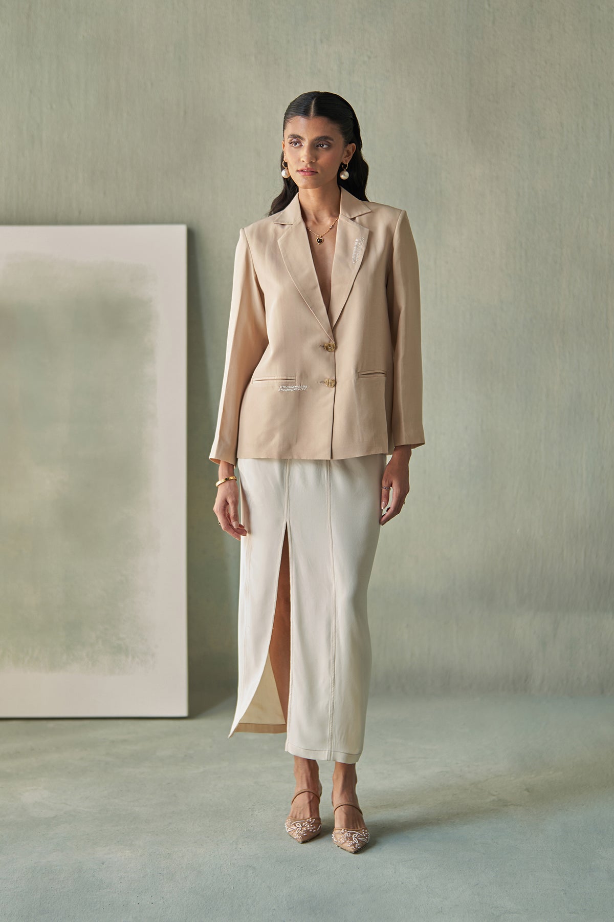 Symmetry Skirt Ivory