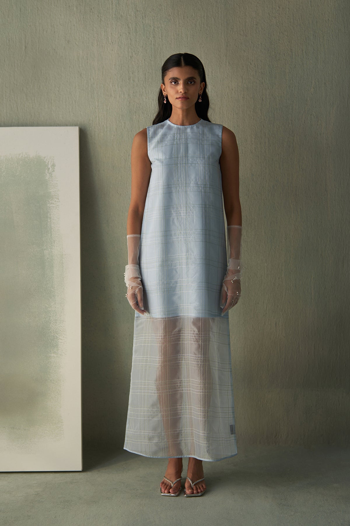 Sky Semi-Sheer Dress