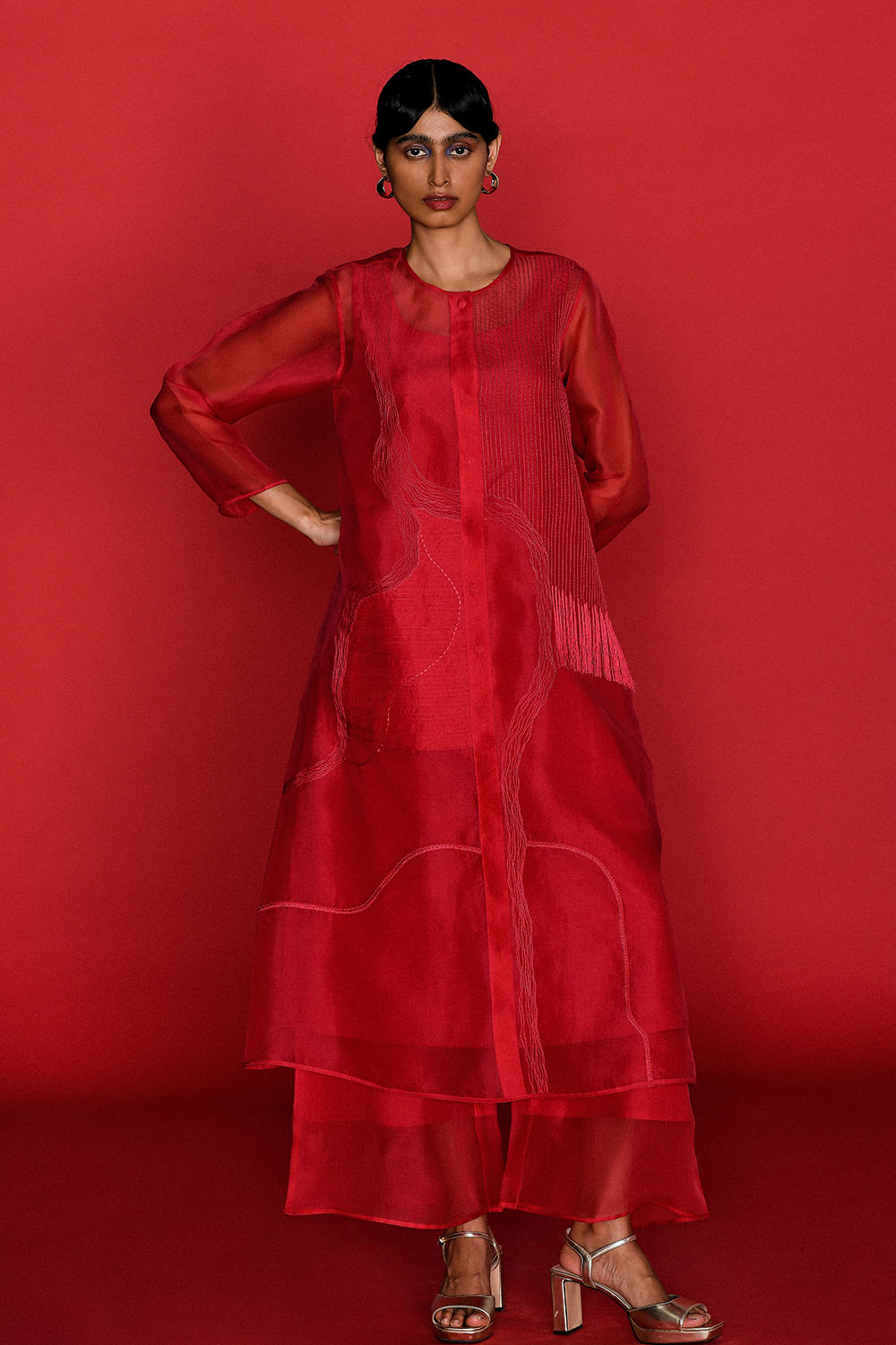 CERISE KURTA SET