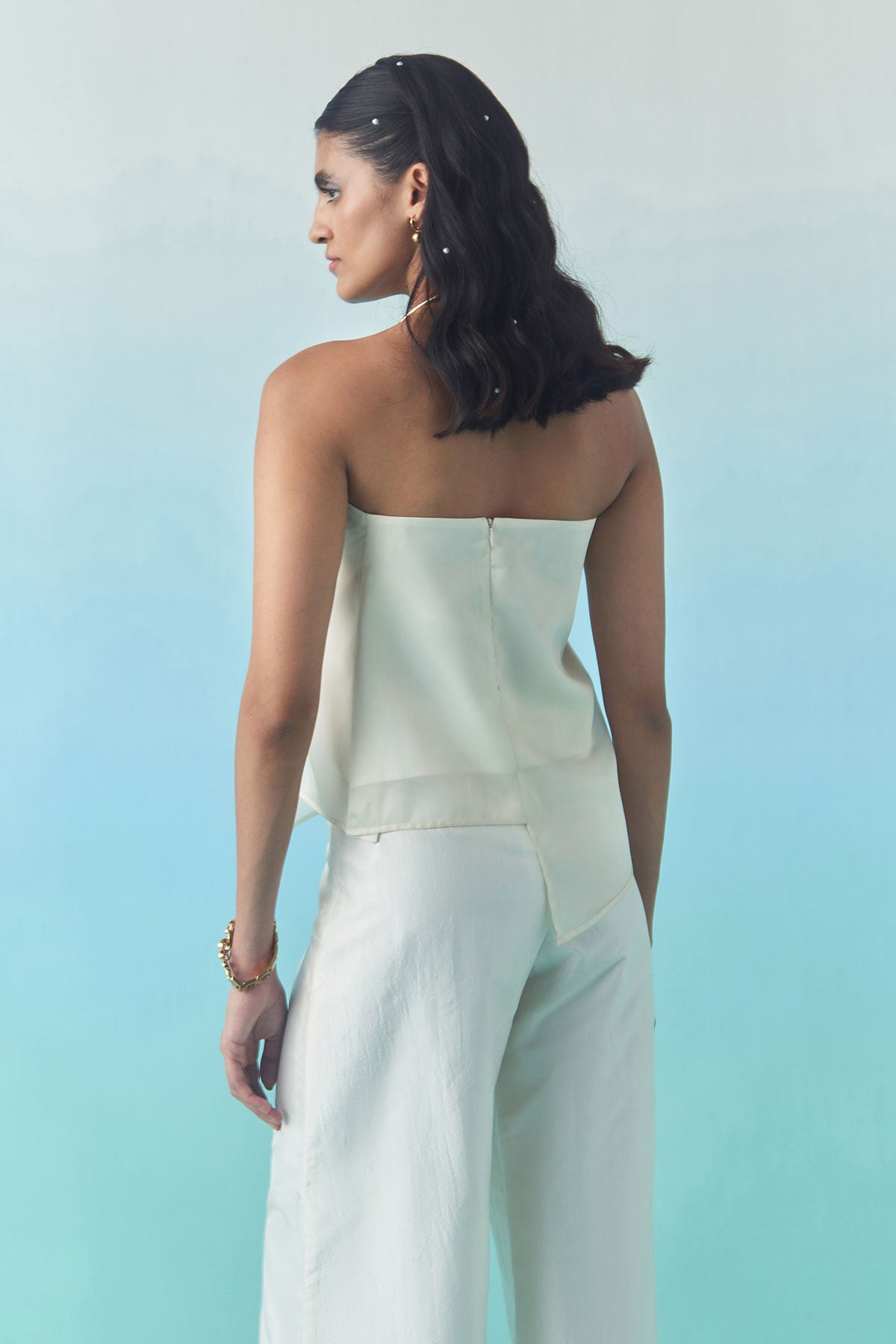 Bloom Tube Top And Trousers Set