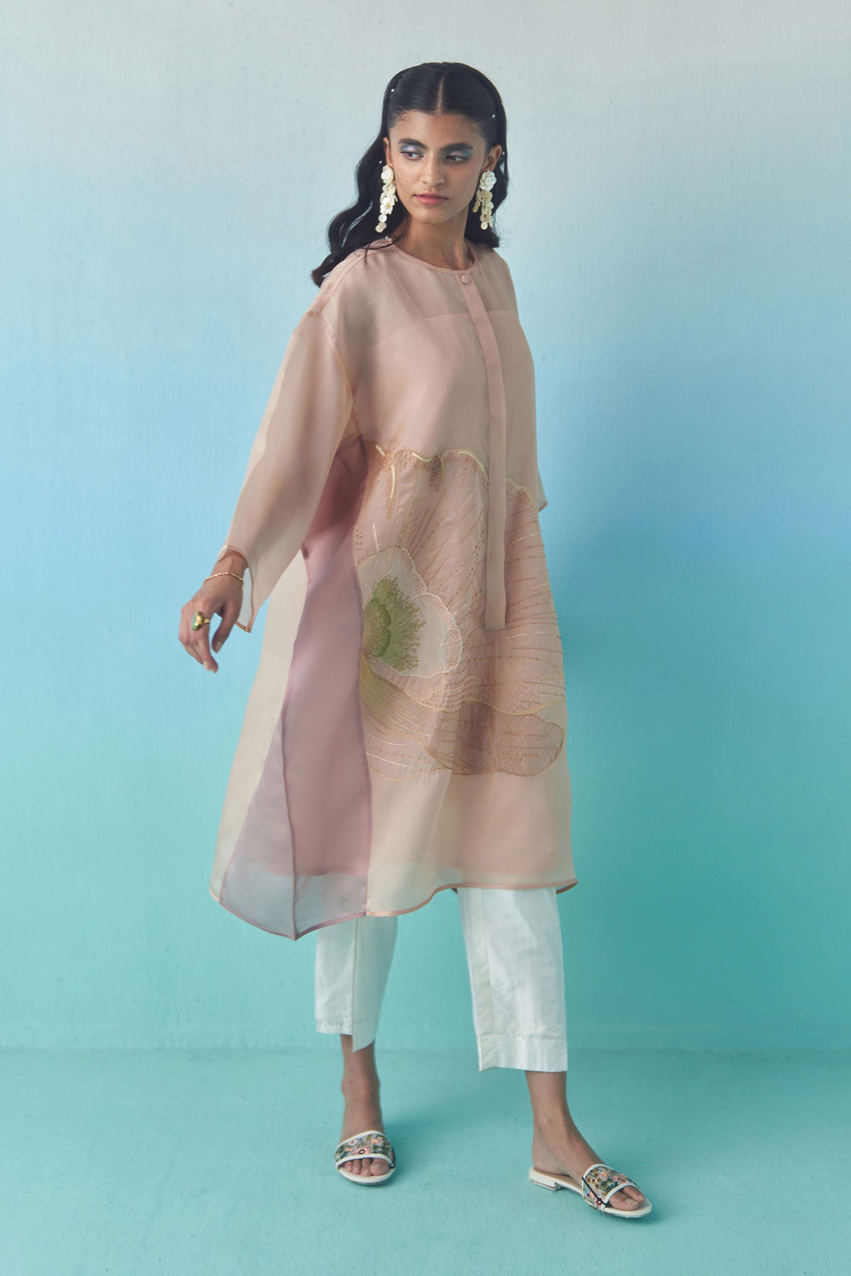 Peach Sorbet Anti-Fit Kurta