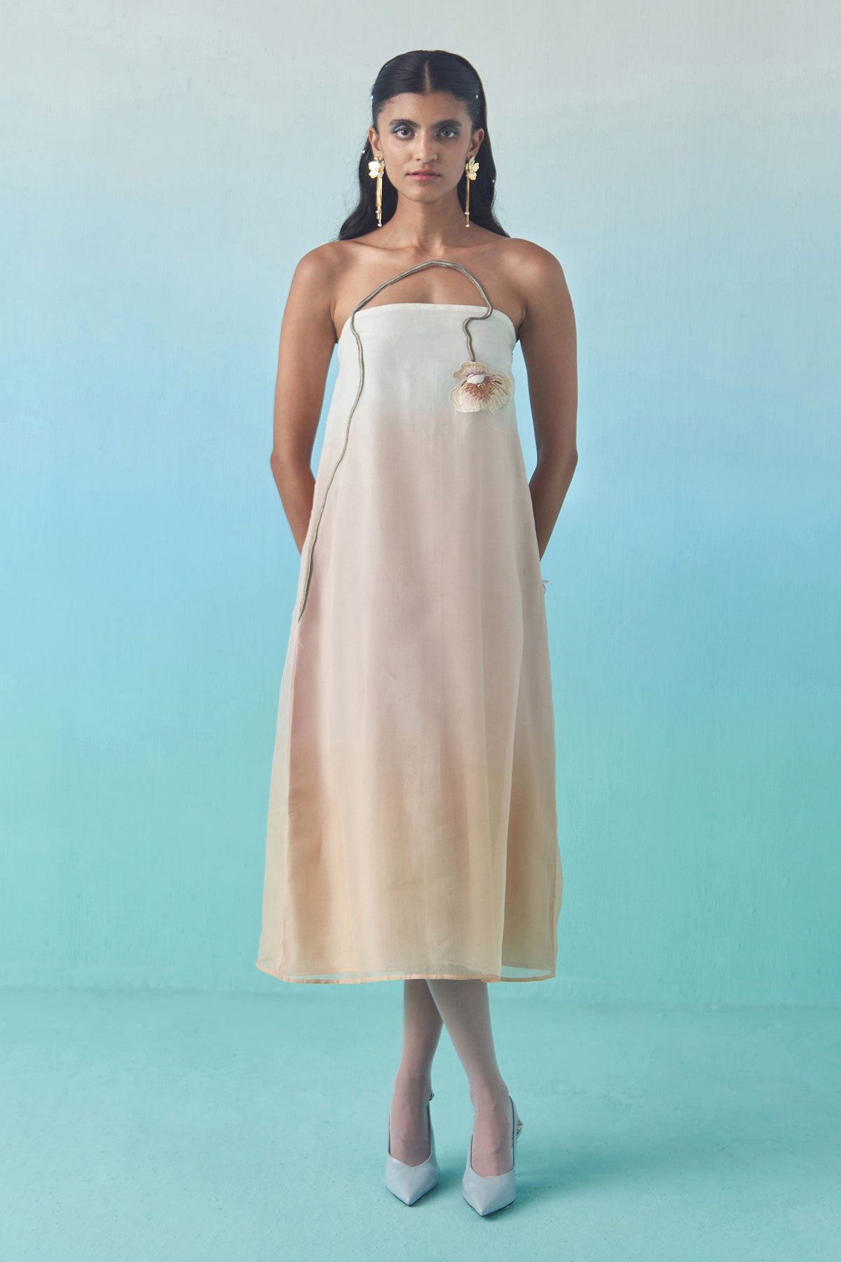 Peach Sorbet Tube Dress