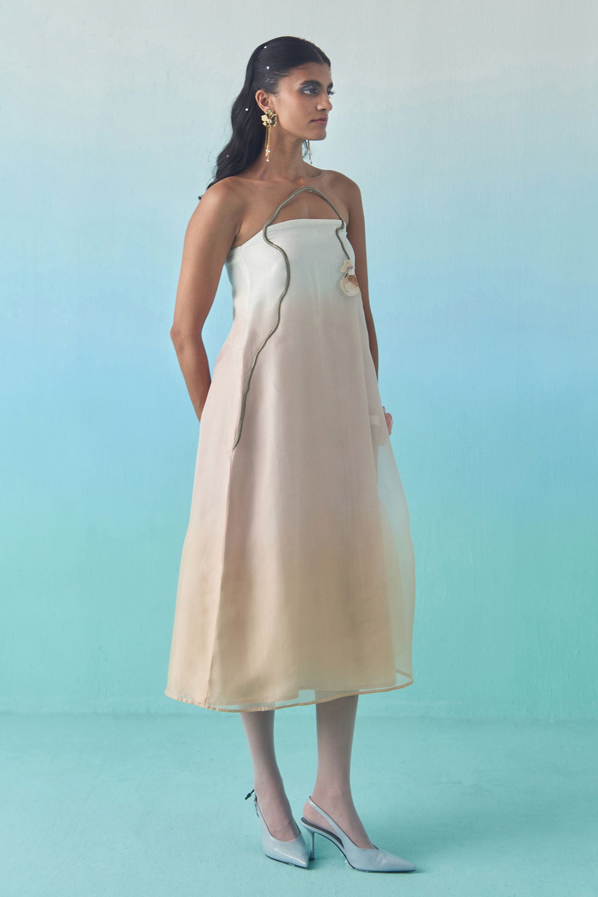 Peach Sorbet Tube Dress