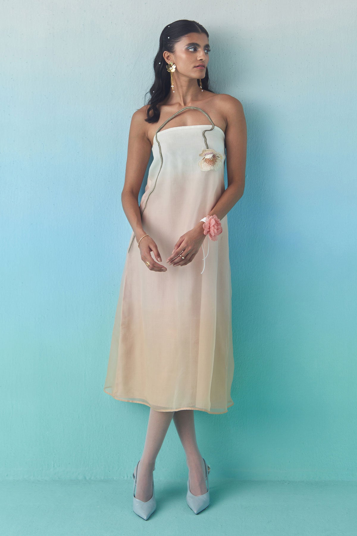 Peach Sorbet Tube Dress