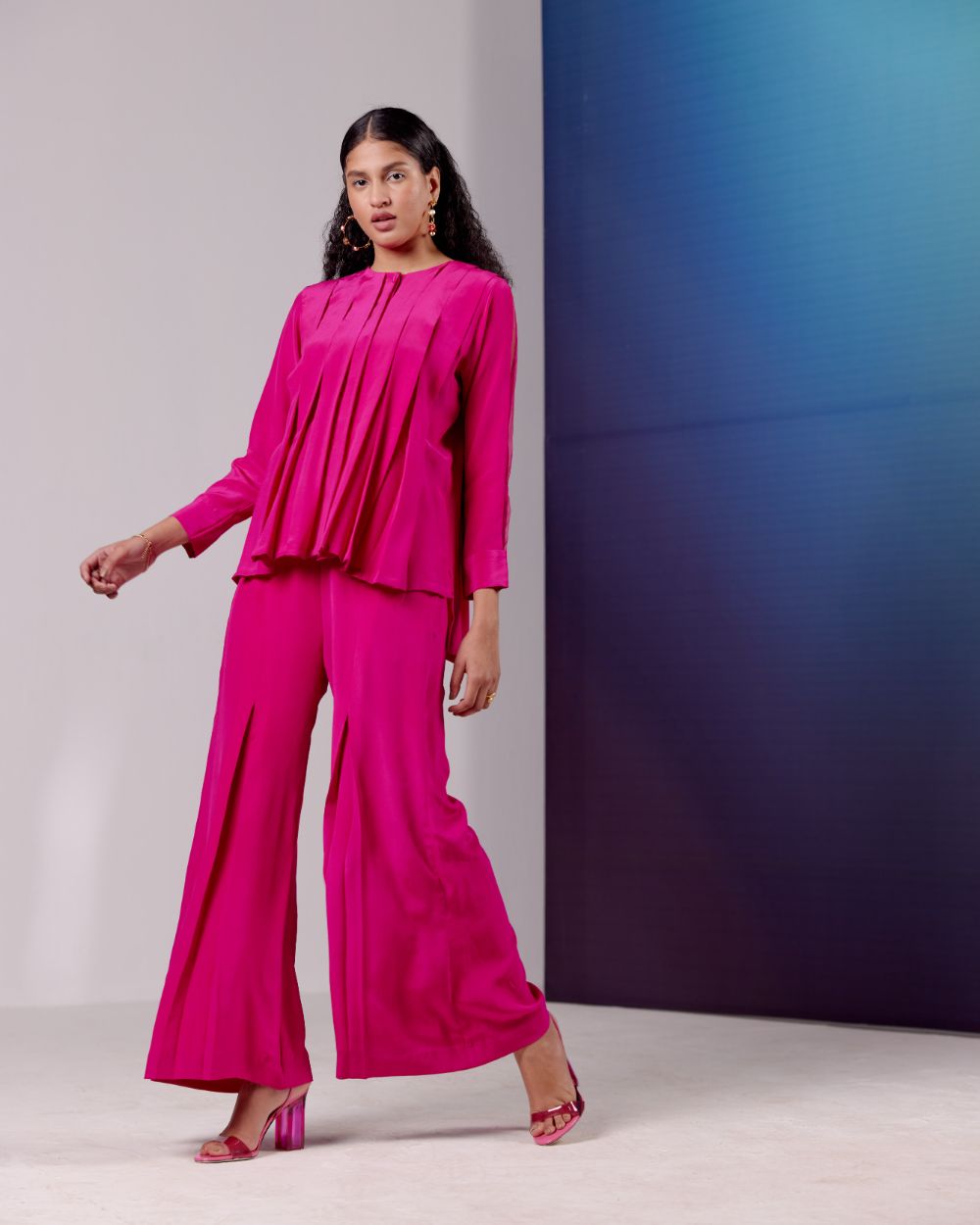 Flared Pants- Hot Pink