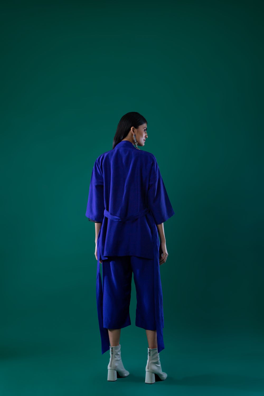 Purple Silk Culottes