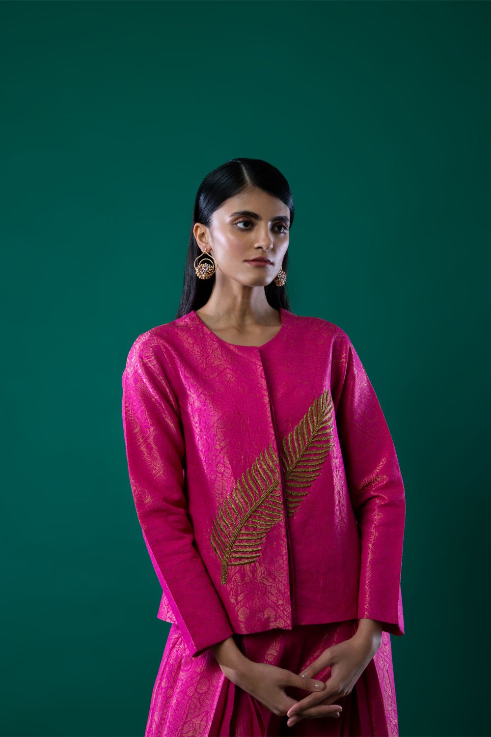 Pink Festive Statement Top