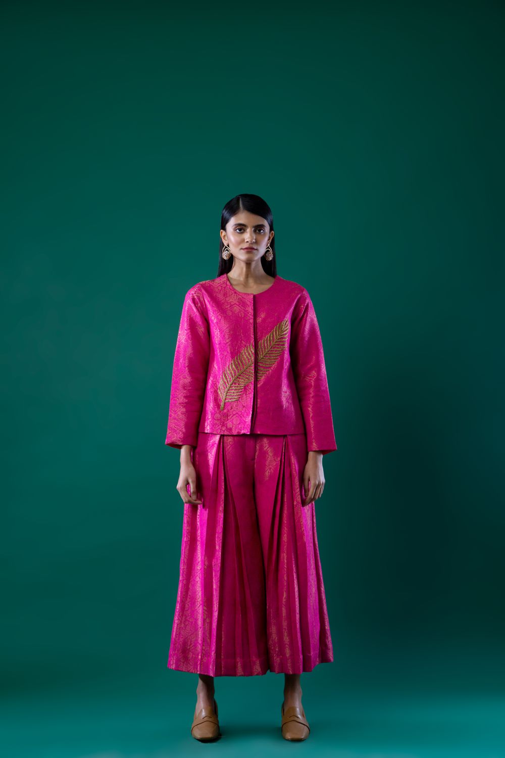 Pink Festive Statement Culottes