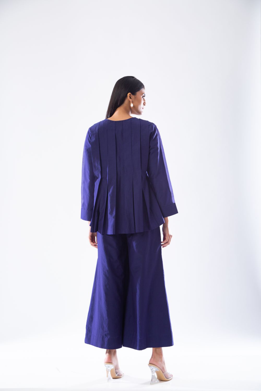 Violet Box-Pleat Co-Ords