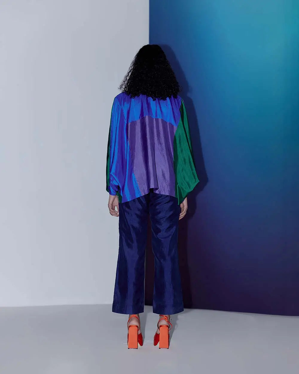 Dawn Color Block Cape