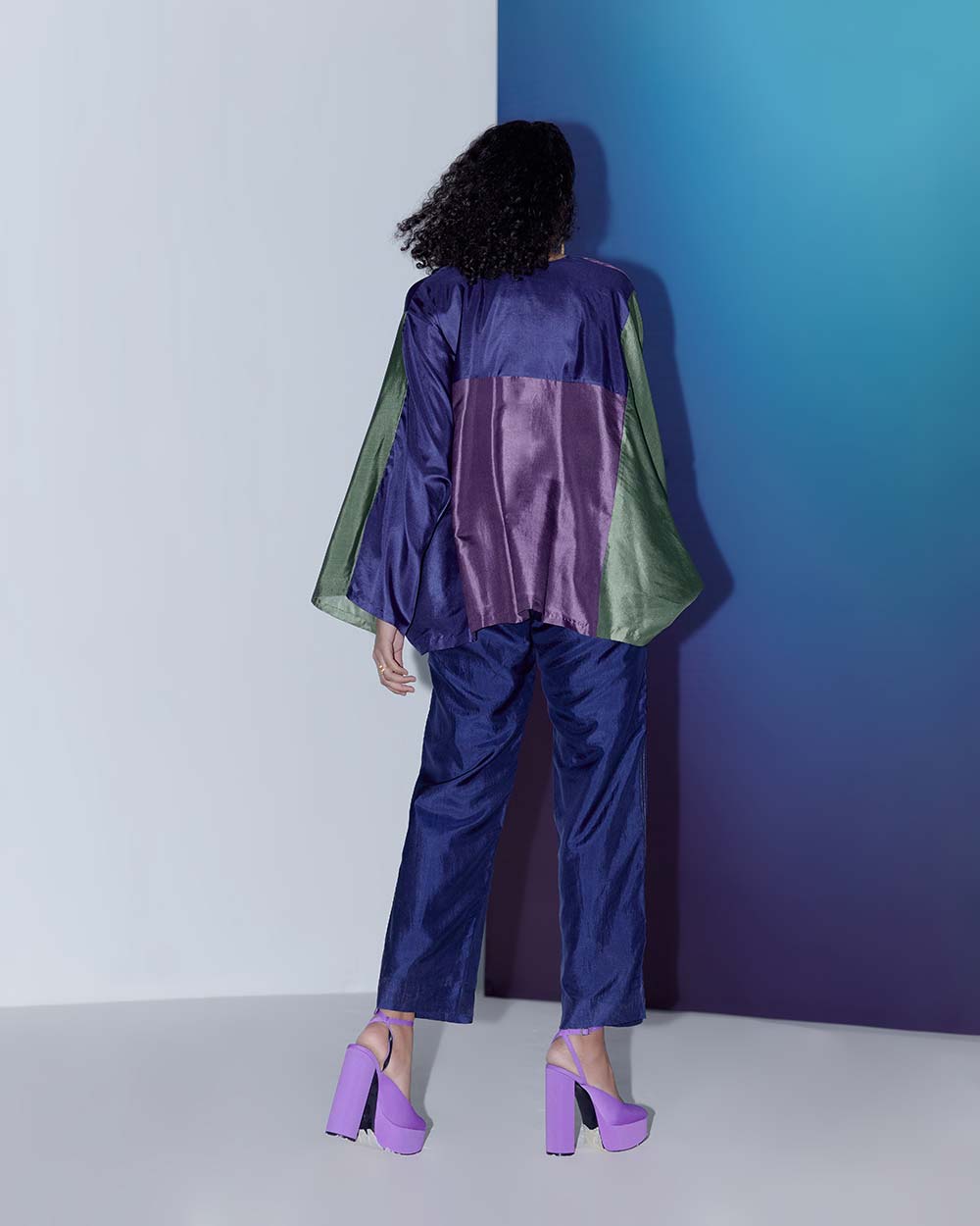 Dusk Color Block Cape