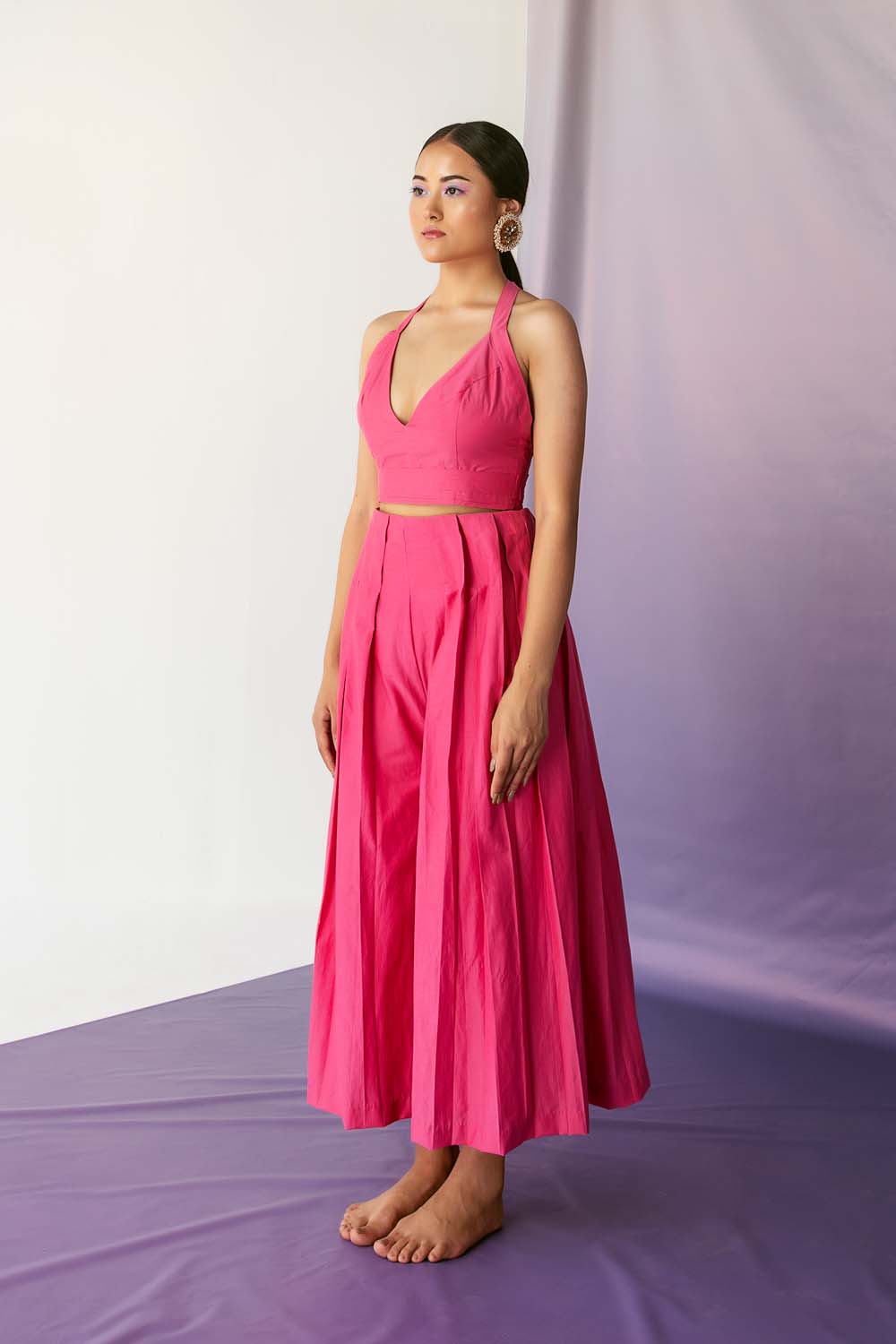 Accordion pleated hotsell pants