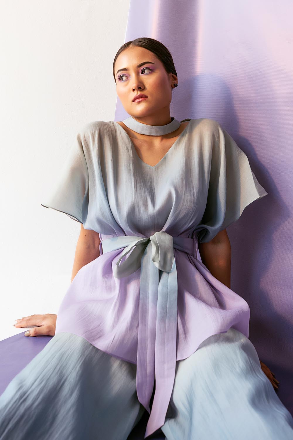 Watercolor Knotted Top