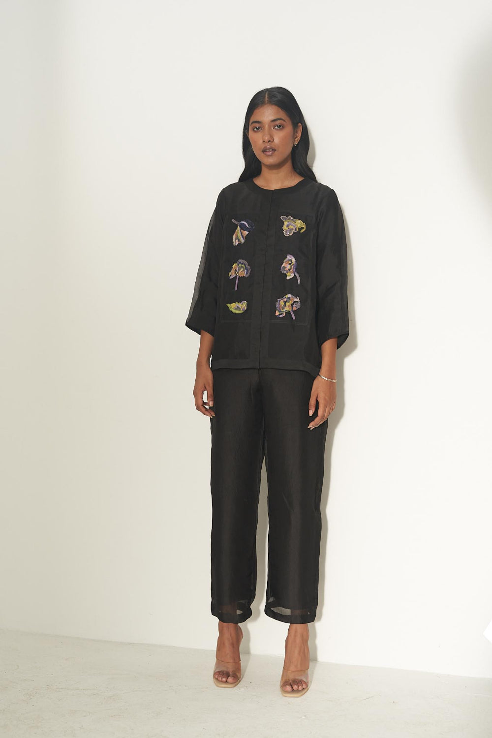 Black Organza Trouser